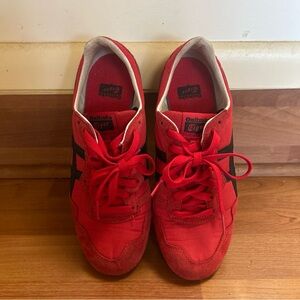 US 6 Onitsuka Tiger SERRANO red x  black D7L4L Used Sneakers From Japan